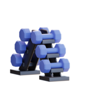 3d illustration dumbbells png