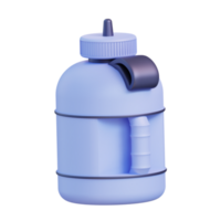 3d illustration of gym drink bottle png