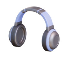 auriculares de ilustración 3d png