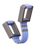 3d illustration trench rope png