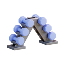 3d illustration dumbbells png