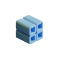 Cube 3D Render Element png