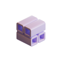 Cube 3D Render Element png