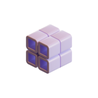 cubo 3d hacer elemento png