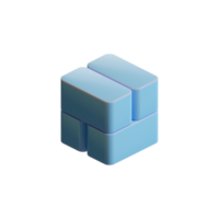 cubo 3d hacer elemento png