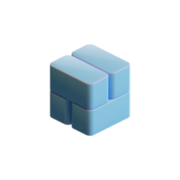 Cube 3D Render Element png