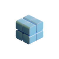 Cube 3D Render Element png