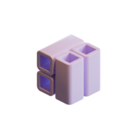 kubus 3d geven element png