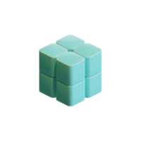 cubo 3d rendere elemento png