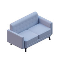 divano 3d rendere design elemento png