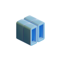 Cube 3D Render Element png