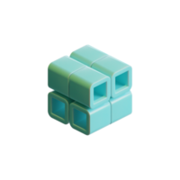 Cube 3D Render Element png