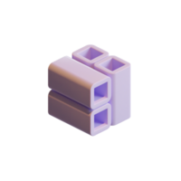 Cube 3D Render Element png