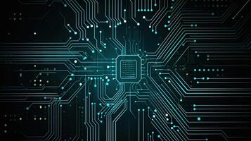 High tech technology geometric and connection system background with digital data abstract photo