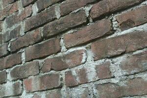 Brick pattern wall surface, brick layer wall background, ancient brick wall background photo
