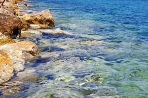 Sea rocks close up nature background high quality metal prints summer mood exploring beach places in creta island amazing feelings home decor photo