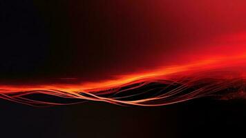 Abstract Red Aurora Waves Motion Background. photo