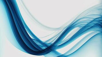 Abstract Blue Smooth Waves Flowing Background. photo