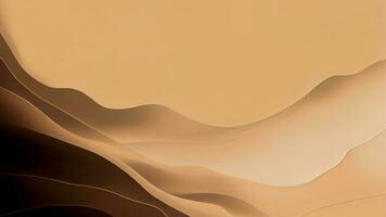 Abstract Flowing Waves Brown Background. photo