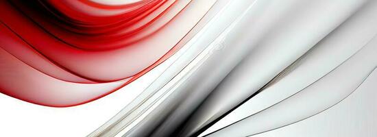 Abstract Red And Gray Smooth Waves Motion Background. photo