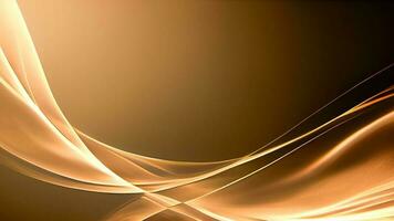 Abstract Golden Smooth Wave Motion Background. photo