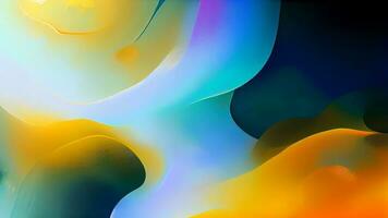 Colorful Vibrant Flowing Abstract Background photo