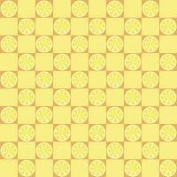 seamless pattern with lemon slices on chessboard for banners, cards, flyers, social media wallpapers, etc. vector