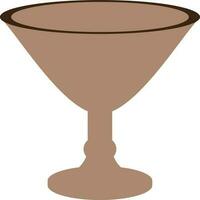 Brown vase for design decoration. vector