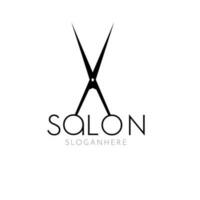 salón logo vector modelo