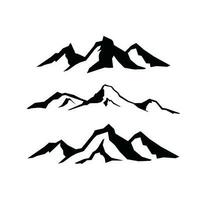 design a modern and minimalist logo mountain line vector