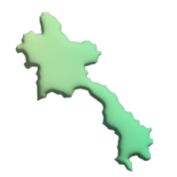 3d hacer país mundo mapa Laos png