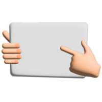 hands holding board for present png