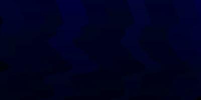 Dark BLUE vector background with bent lines.