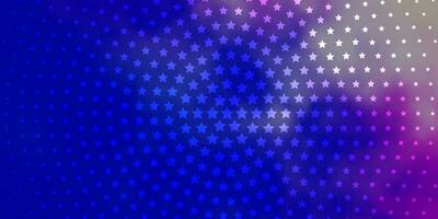 Light Pink, Blue vector pattern with abstract stars.