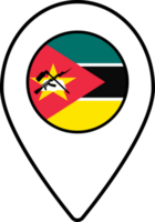 Moçambique bandeira mapa PIN navegação ícone. png