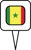 Senegal flag pin place icon. png