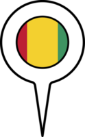 Guinea Flagge Karte Zeiger Symbol. png