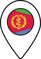 eritrea bandera mapa alfiler navegación icono. png