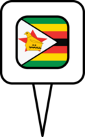 Zimbabwe bandiera perno posto icona. png