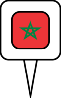 Marrocos bandeira PIN Lugar, colocar ícone. png