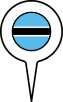 Botswana flag Map pointer icon. png