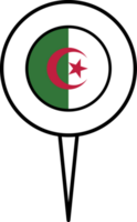 Algérie drapeau épingle emplacement icône. png