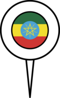 Ethiopia flag pin location icon. png