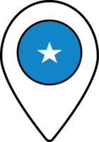 Somalia flag map pin navigation icon. png