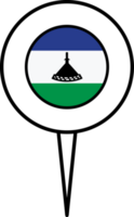 Lesotho Flagge Stift Ort Symbol. png