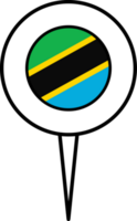 Tanzania flag pin location icon. png