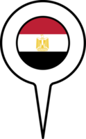 Egypte drapeau carte aiguille icône. png