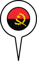 Angola bandeira mapa ponteiro ícone. png