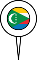 comores drapeau épingle emplacement icône. png