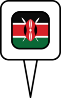 Kenya flag pin place icon. png